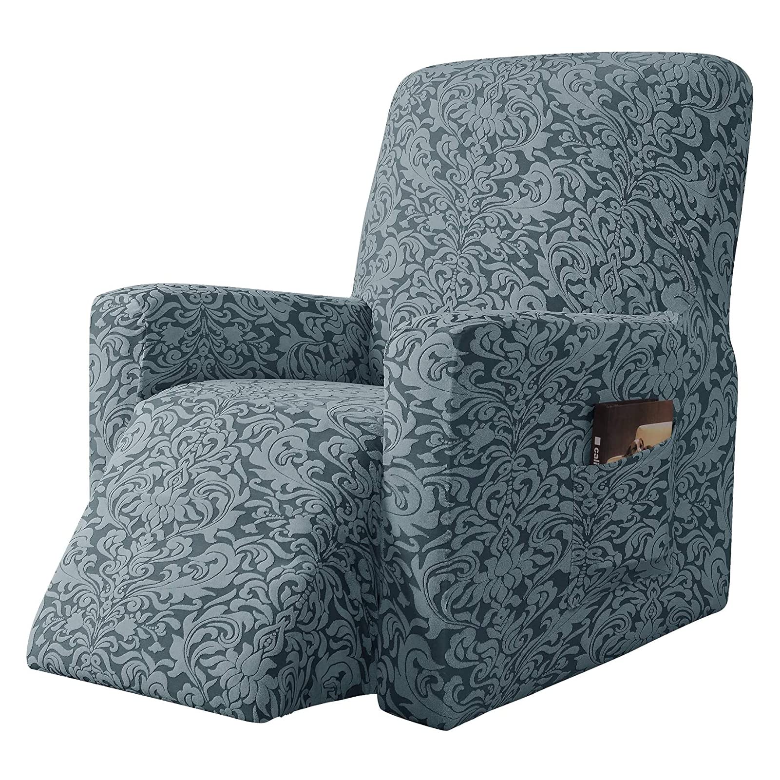 Funda sillón reclinable universal verde elástica cubre asientos de salón