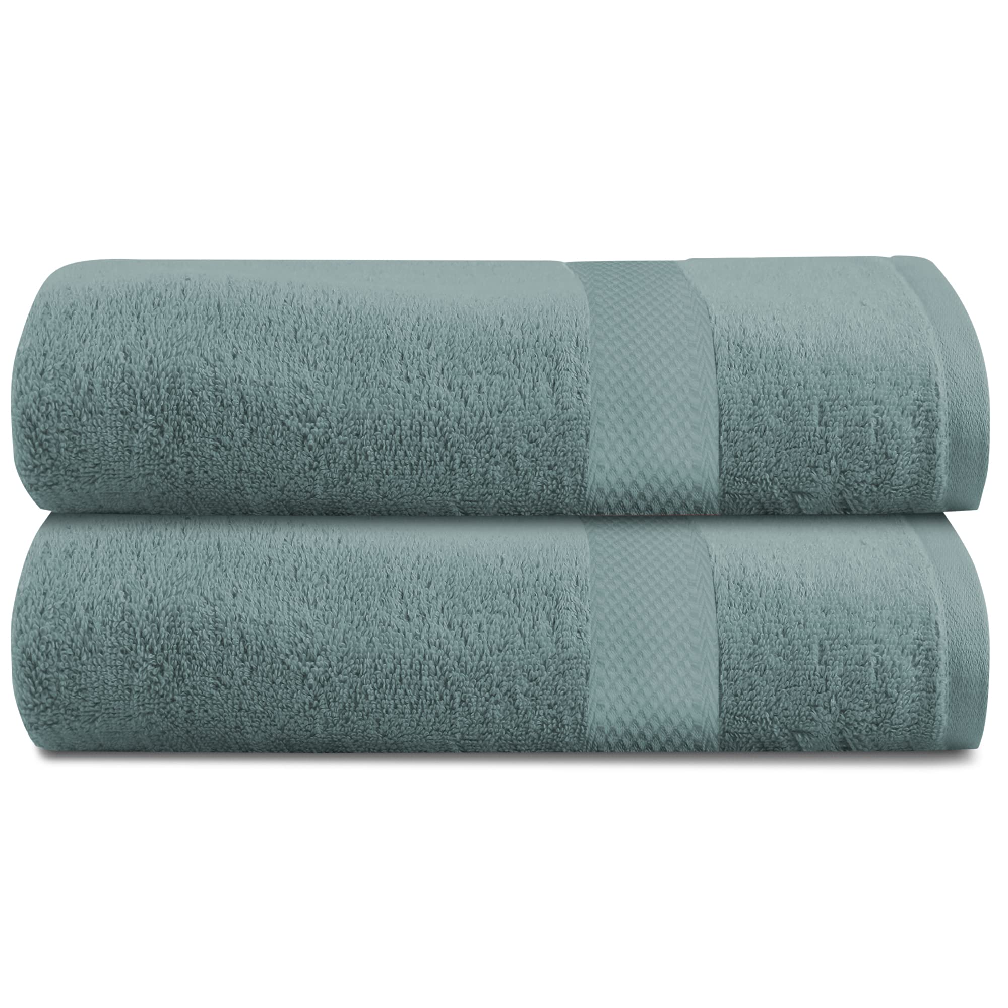 TRIDENT Super Soft, Quick-Dry, Easy Care Fresh Bath Towel Set (Aqua) 2 Piece