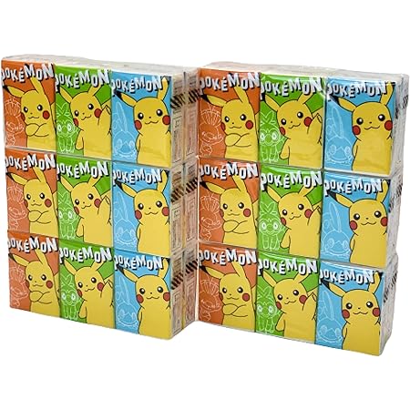Amazon フルールプチ 携帯用ペーパータオル ポケットティッシュ 紙ナフキン ポケモン ヒバニー まとめ買い 36個セット Vinda ペーパータオル