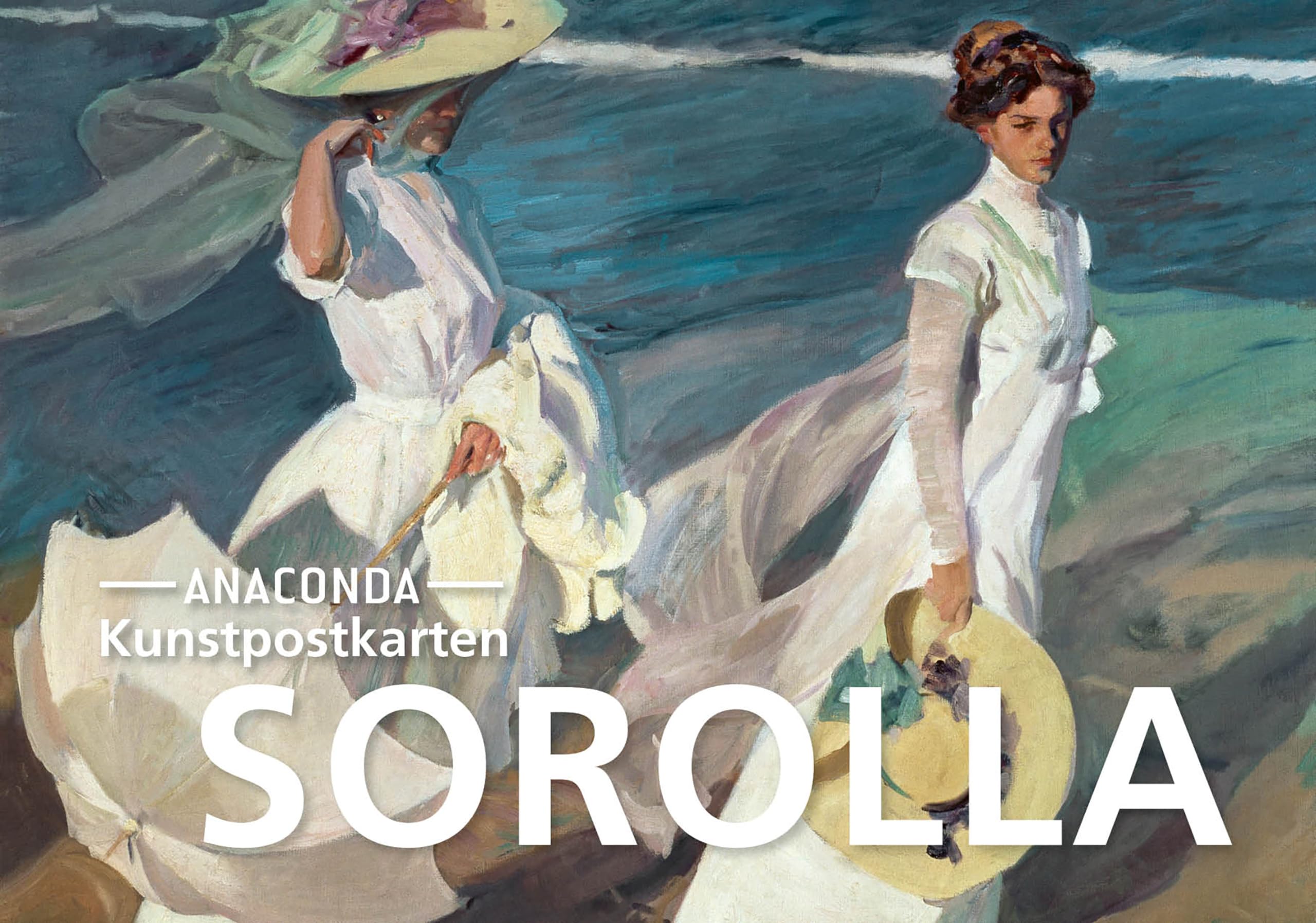 Postkarten-Set Joaquín Sorolla: 18 Kunstpostkarten aus hochwertigem Karton. ca. 0,28€ pro Karte