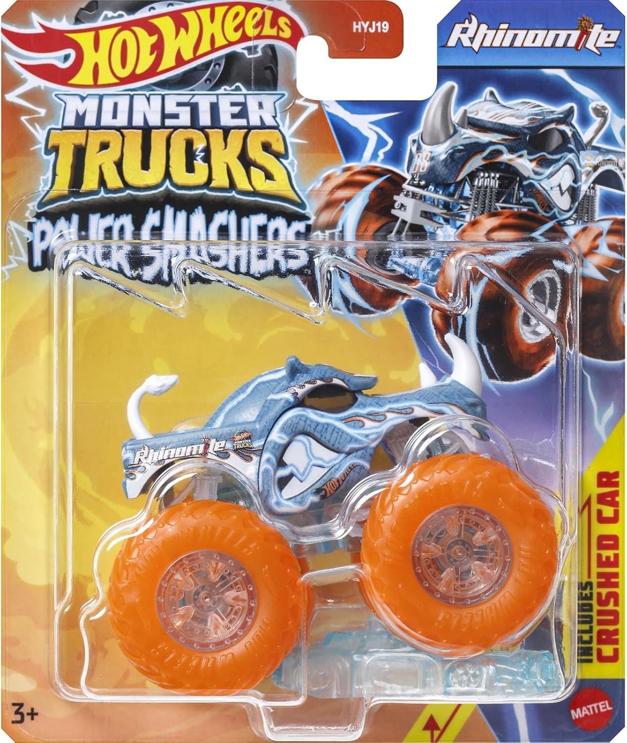 Hot Wheels - 1:64 - Rhinomite - Monster Truck Power Smashers - HYJ26