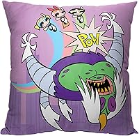 Vista 1 de Northwest Almohada para niñas superpoderosas, 18 x 18 pulgadas, Ka-Pow