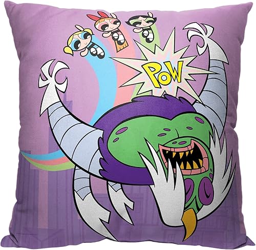 Miniatura 7 de Northwest Cartoon Network's Powerpuff Girls - Almohada de 18 x 18 pulgadas, Little Crime Fighters