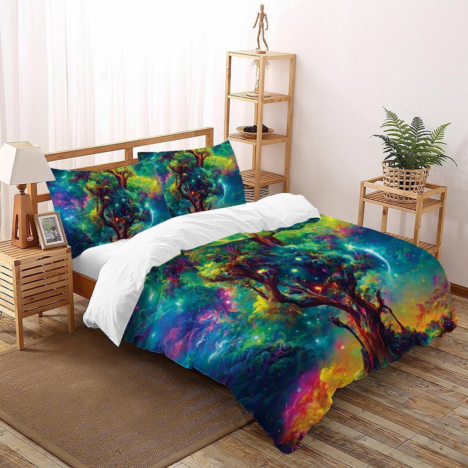 Housse de couette enfant 3D 220x240 cm avec 2 taies d'oreiller pour lit King