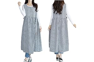 Plaid Apron Dress: Your Kitchen Companion with Pockets!