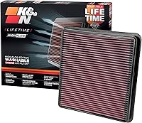 K&N 33-2387 High-Flow Washable Engine Air Filter for 2007-2021 Lexus LX570, Toyota Land Cruiser, Sequoia, Tundra - Lifetime Power Boost