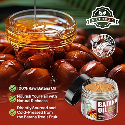 Miniatura 3 de Johohula Aceite de batana crudo para el crecimiento del cabello aceite de batana 100% puro que fortalece el cabello fino, nutre las puntas abiertas