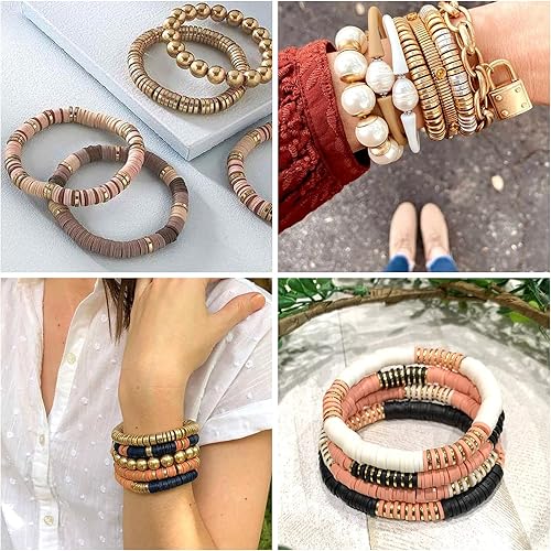 Miniatura 3 de Pandahall - 570 cuentas electrochapadas Heishi disco, no magnéticas, 0.315 x 0.079in, planas, redondas, sintéticas, hematitas, para hacer joyas