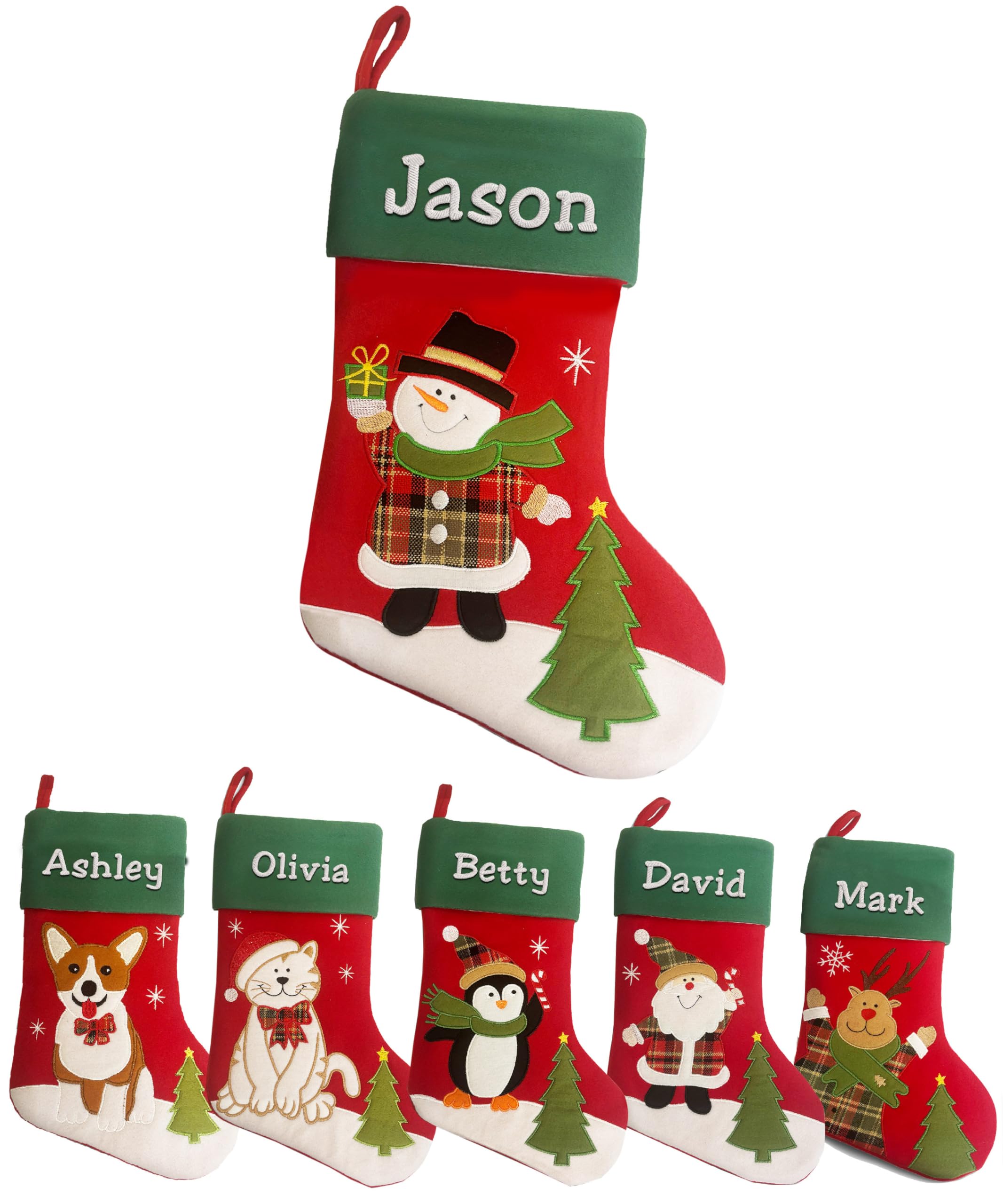 Printualist Personalized Christmas Stockings - stockings and holders | Mubboo