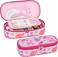 Vista 13 de Estuche para lápices Bagseri para niños - Bonito estuche para lápices para niños, estuche organizador de lápices de gran capacidad para estudiantes