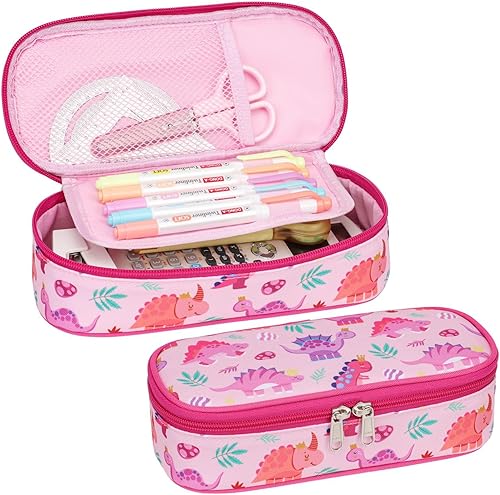 Miniatura 13 de Estuche para lápices Bagseri para niños - Bonito estuche para lápices para niños, estuche organizador de lápices de gran capacidad para estudiantes