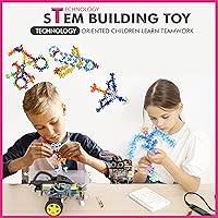 Vista 6 de Curious 2 Learn Bloques de construcción de 300 unidades – Juguetes STEM para la creatividad – Regalo de cumpleaños para niños de 4 años – Juego