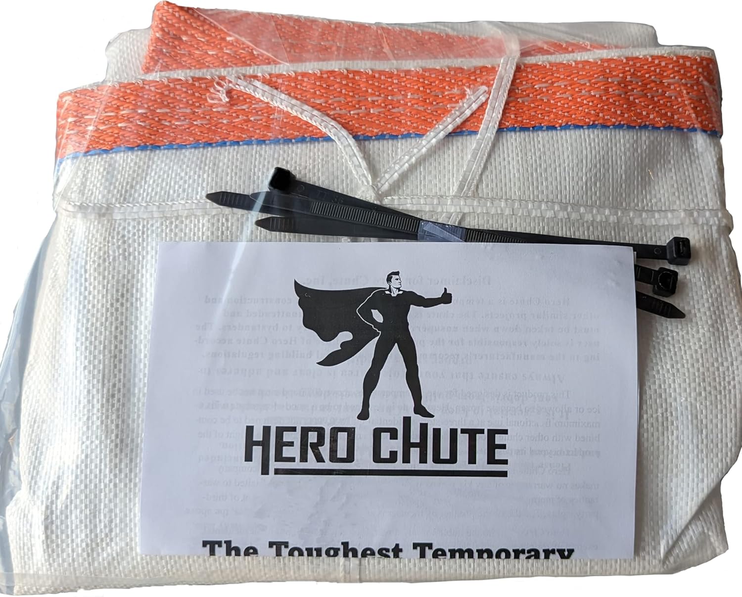 Hero Chute with a trash barrel acting as a hopper