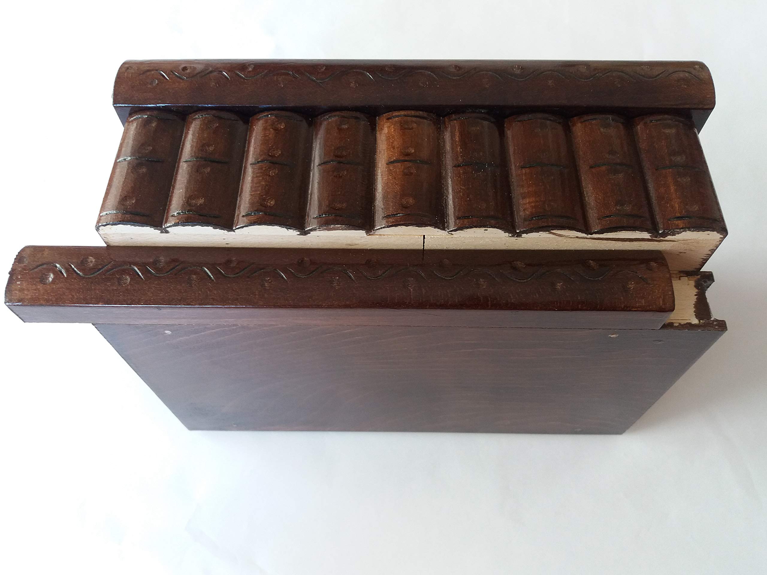 AZi Nieuwe grote doos houten puzzel doos geheime mysterie tovenaar schat magische doos sieraden doos case handgesneden houten opbergdoos houten speelgoed voor kinderen (wit AZi Nieuwe grote doos houten puzzel doos geheime mysterie tovenaar schat magische doos sieraden doos case handgesneden houten opbergdoos houten speelgoed voor kinderen (wit