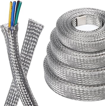 Tinned Copper Metal Braid Sleeving Wire Shielding 5/16inch-13ft