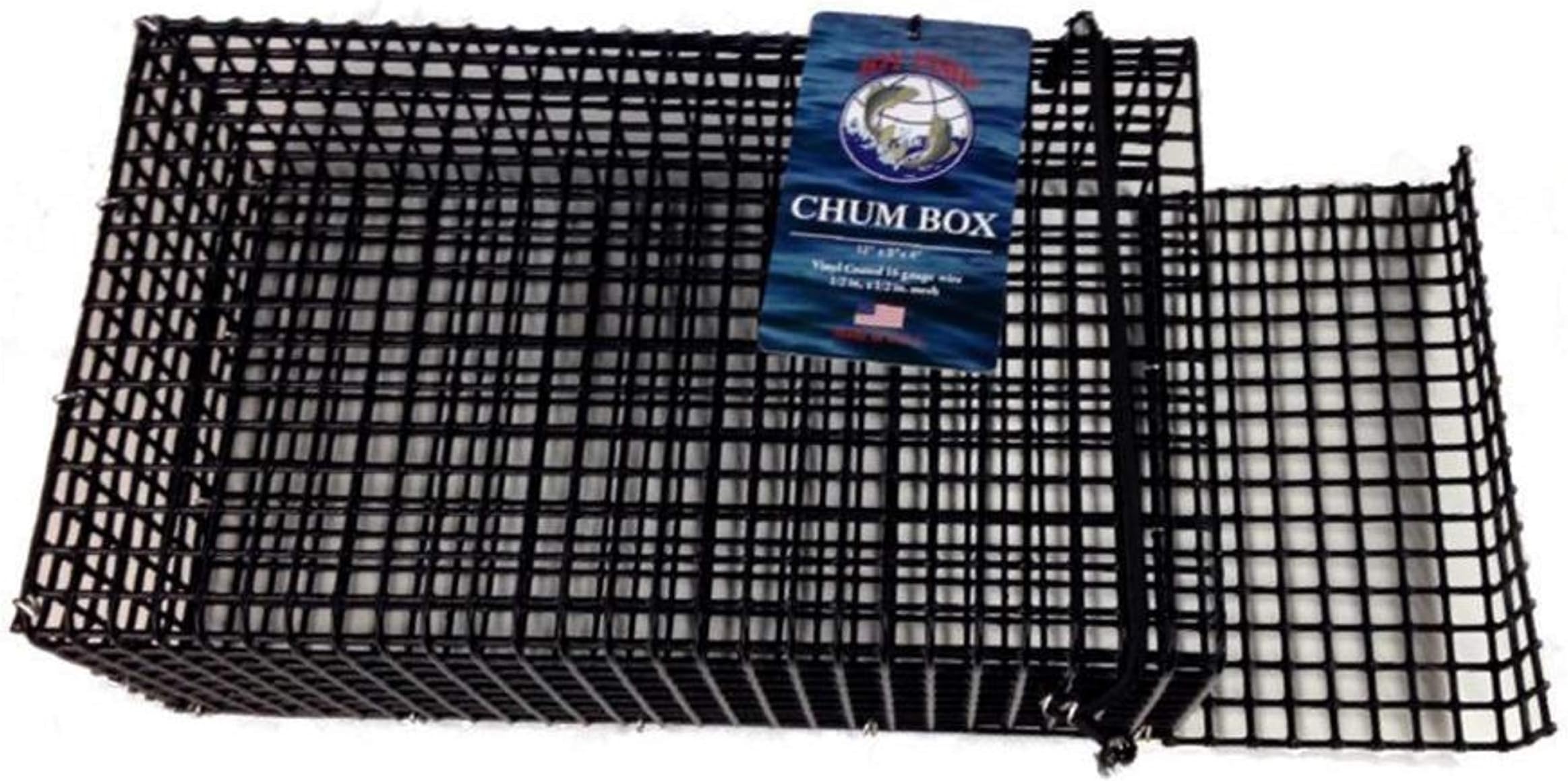 Chum box for attracting bait and fish