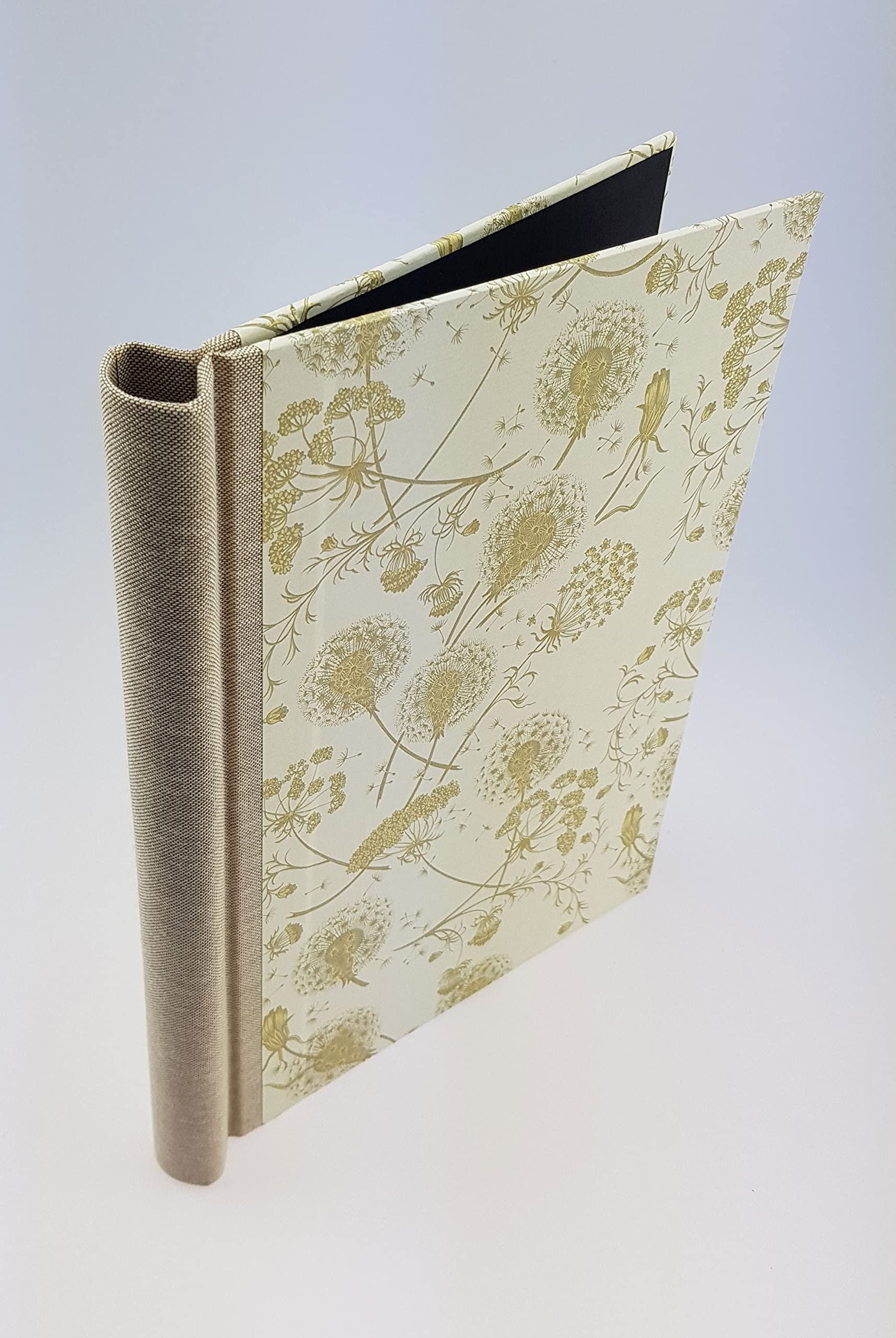 Klemmbinder Löwenzahn Naturleinen, A4, 22,5 x 30,8 cm