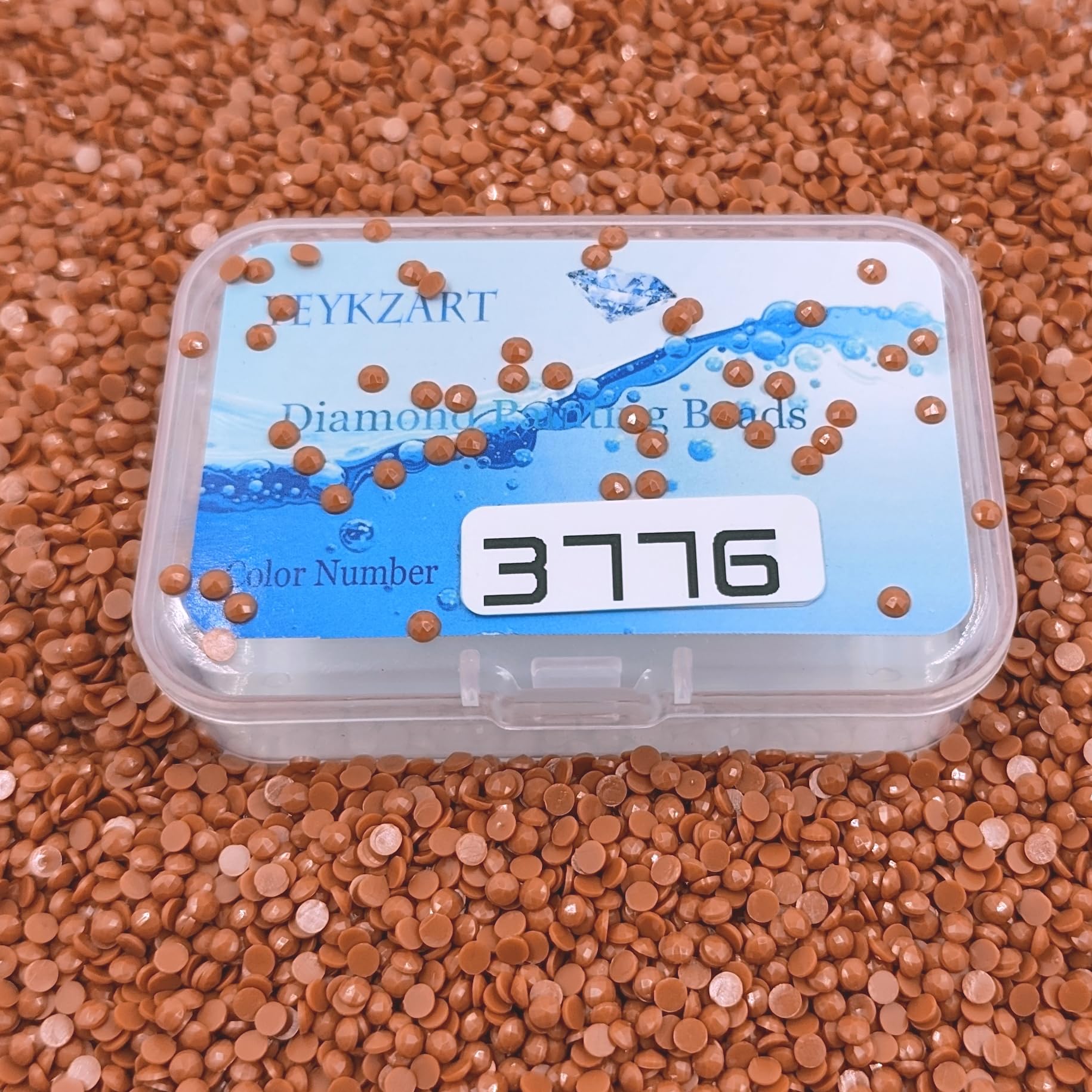 YEYKZART 3776 Diamond Painting Replacement Round Diamonds Beads Rhinestones Accessories for Diamond Art Missing Color 3500 PCS โ image 1
