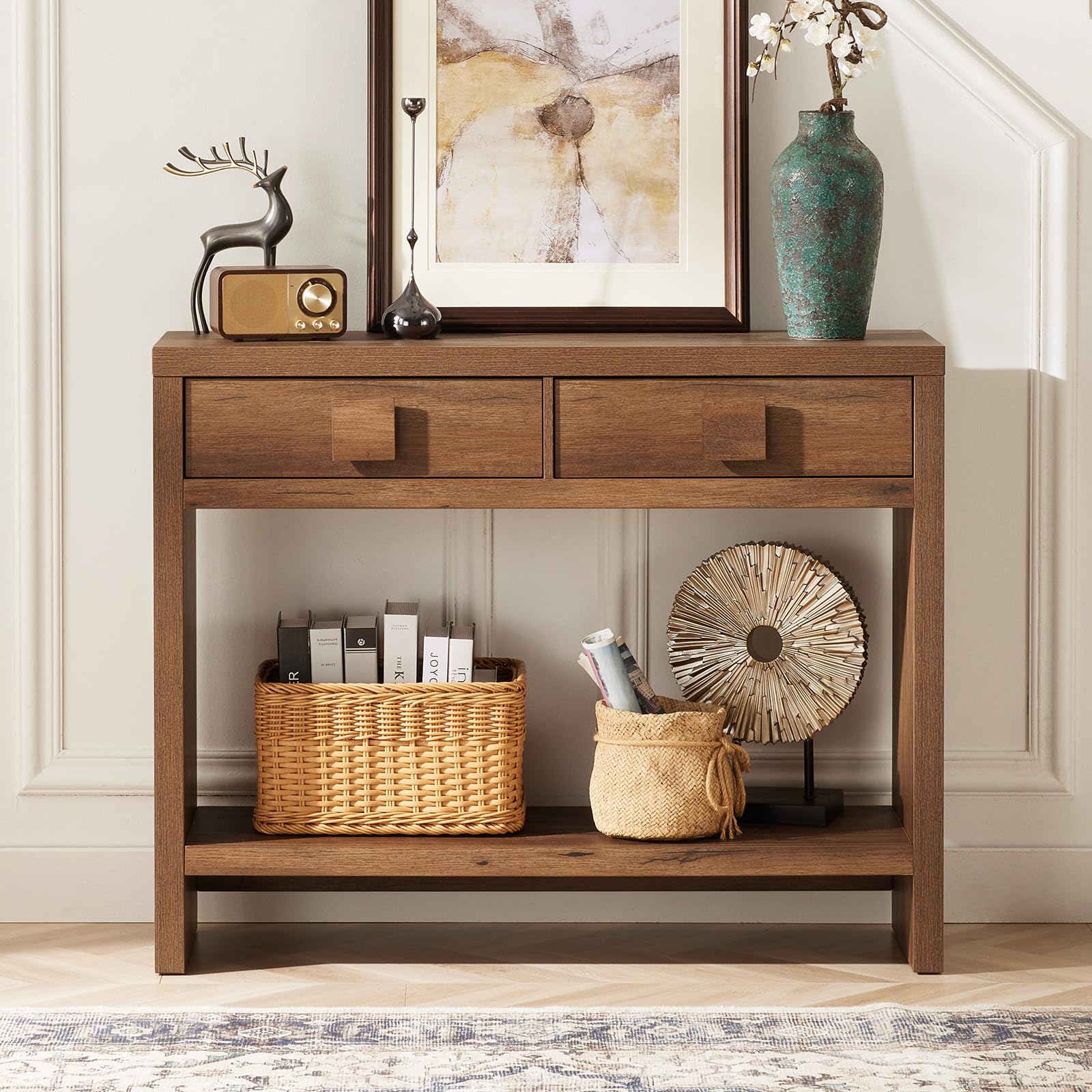 ONBRILL Console Table with Drawers