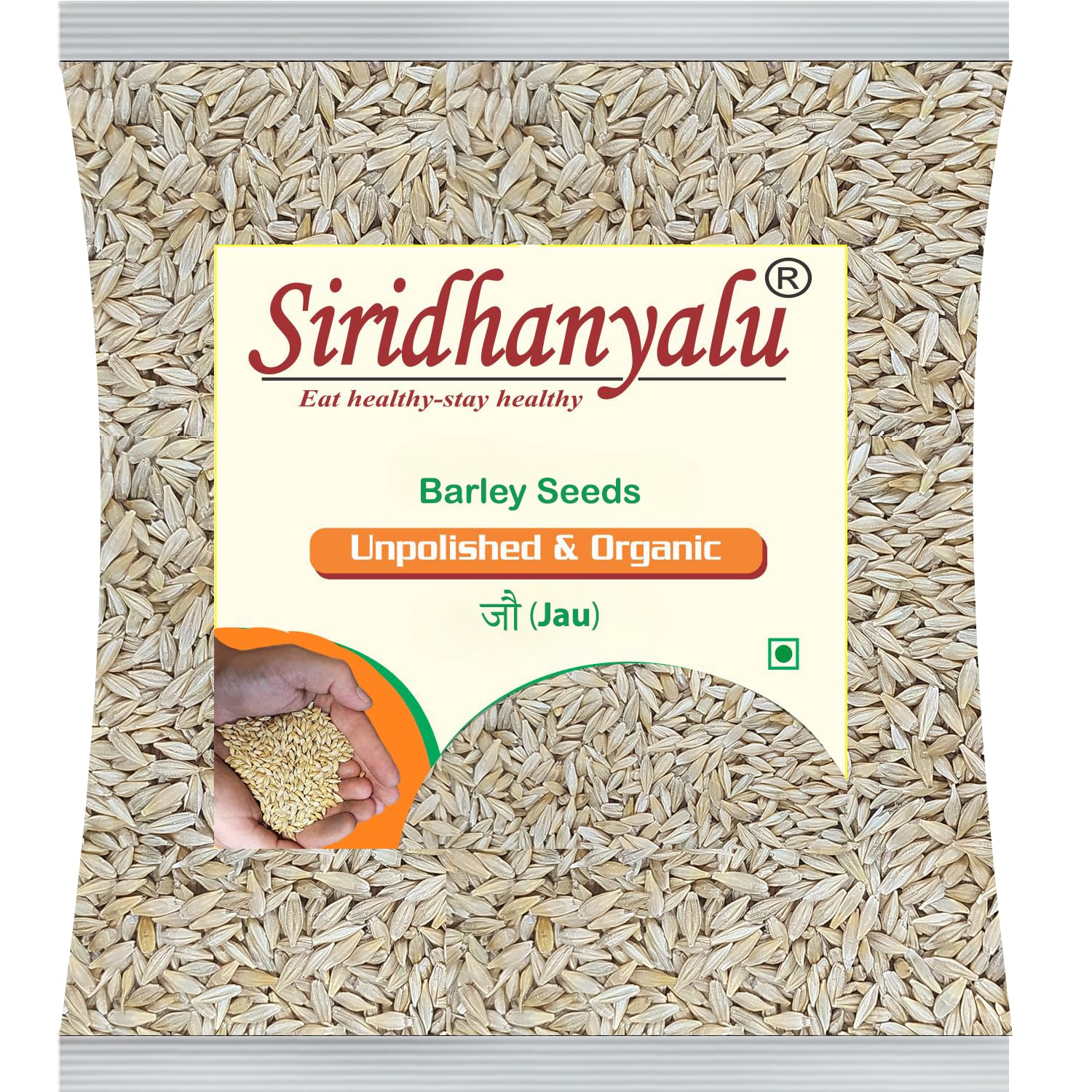 Barley, Jao, Jou a versatile grain known for its nutritional benefits, comes in organic Vacuumed Pack. Used in barley waters and barley rice, it's appreciated for its whole-grain goodness. It is valued for its affordability, with prices Net Quantity:-950Gm Gwt:-1Kg |Jau | 100% Organic | High Fiber | Nutrient-Rich | Perfect for Health Boost