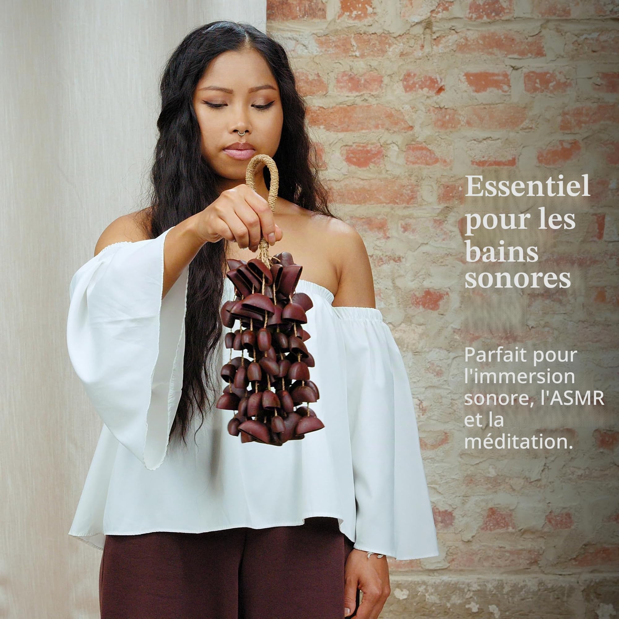 Shaker de graines pour la méditation apaisante, l'ASMR, la guérison sonore et le yoga