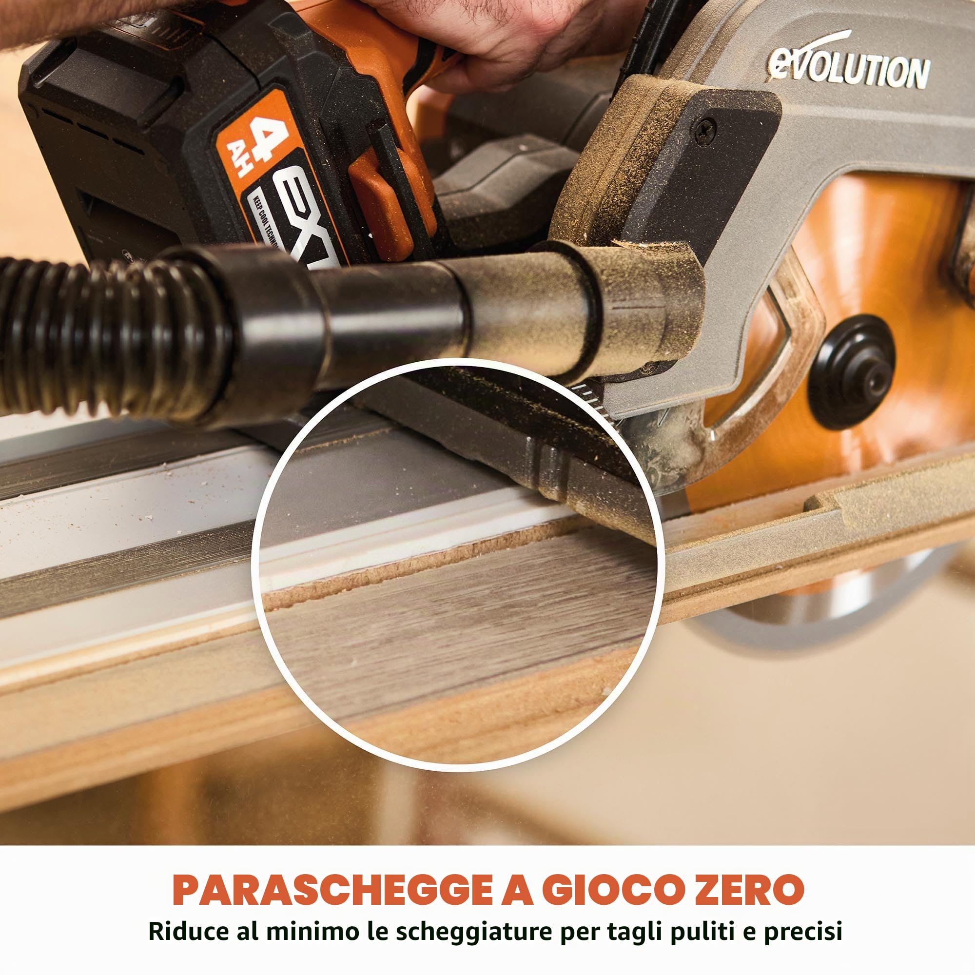 Evolution ST1400-G2 - Guida per sega circolare, 139,7 cm, universale: Makita, Bosch, Festool, Triton, Metabo, 1,4 m, con aste autoallineanti, 2 morsetti per binari