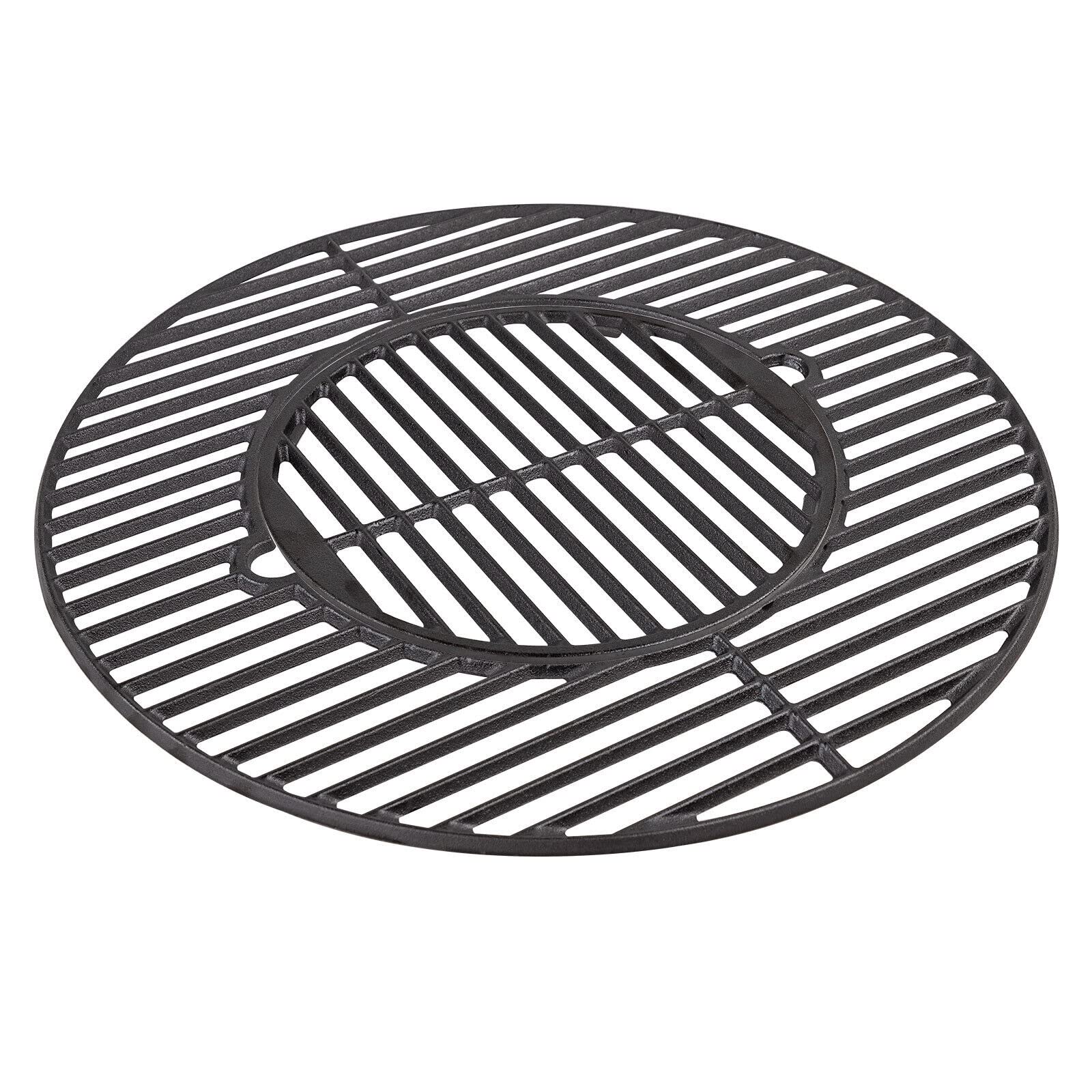 DEMA Parrilla universal de fundición – Juego con rejilla universal de óxido en rejilla redonda de 54,5 cm de diámetro exterior – 31 cm