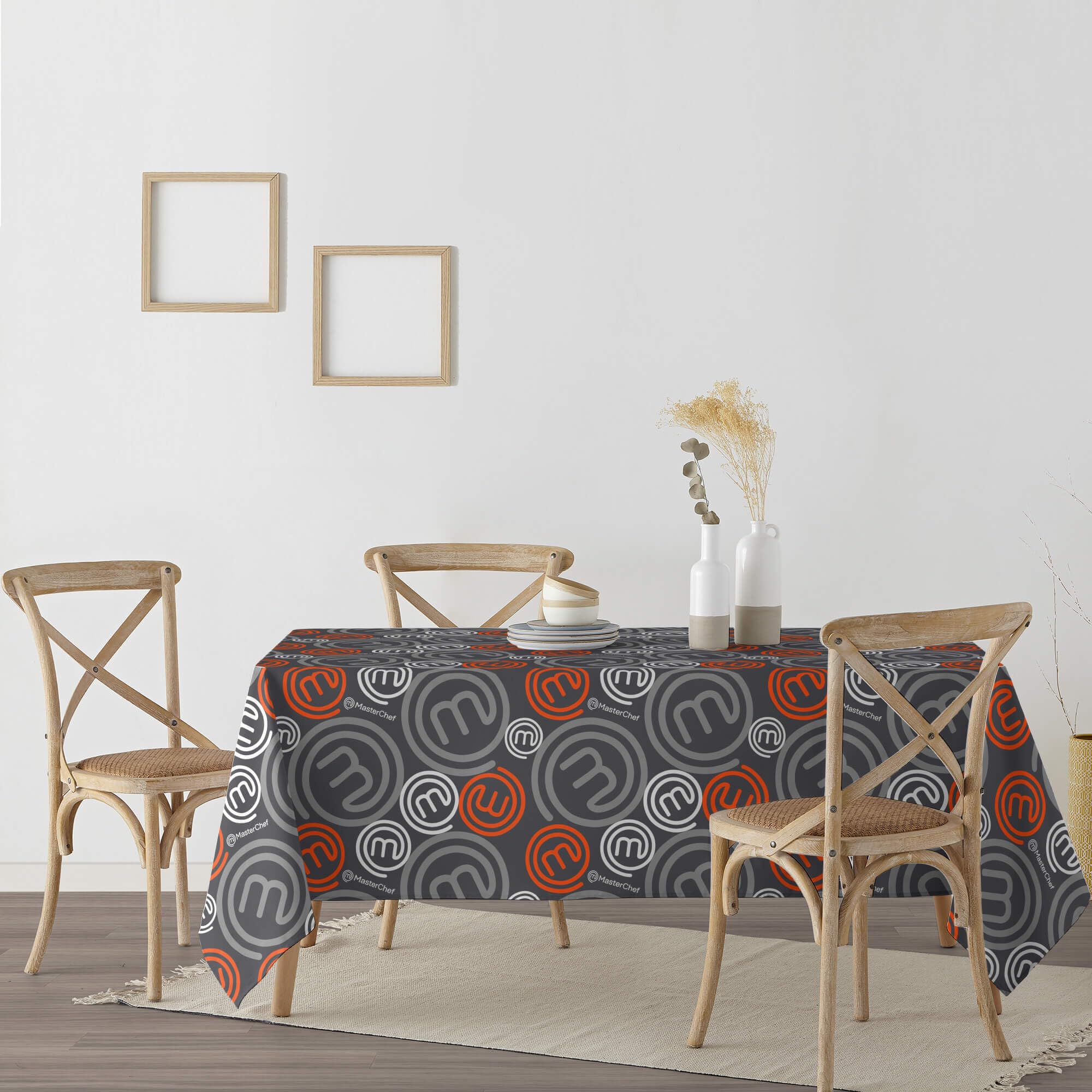 BELUM Nappe en résine anti-taches Masterchef Taille : 300 x 140 cm Modèle : 0400-52 Tissu : 100% coton - Nappe non-toile cirée toucher coton très doux - Nappe imperméable à l'eau répulsif liquide