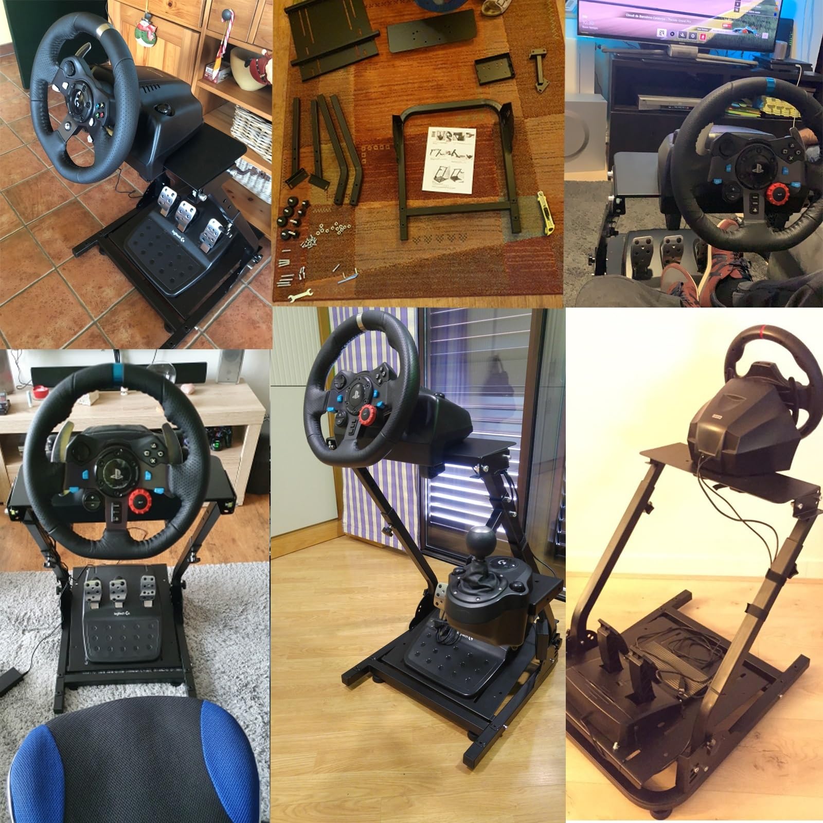 G920 Racing Simulator Volante Stand Racing Wheel Stand fit Gaming Simulator Wheel Stand Utilizado en Varios escenarios de Uso.