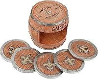 Vista 17 de NFL Team Logo 5-Pack Barrel Beverage Drink Coaster Set