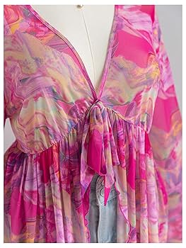 トップス Lotta baby ribbon tops Rainbow Tie Dye Bubble Romper