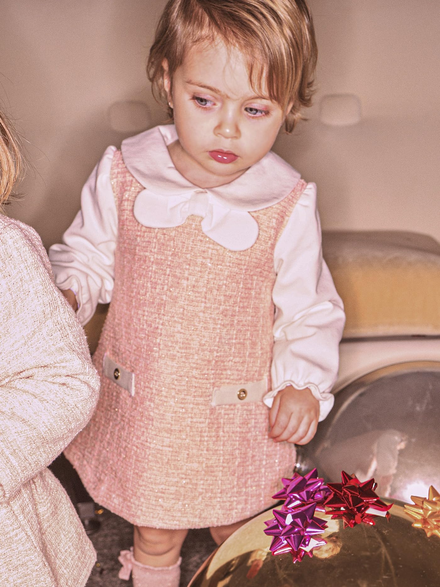 Mayoral Vestido Combinado Punto Tweed para bebé niña Petisui