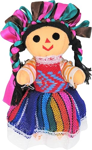 Leos Imports Muñeca de trapo mexicana de 5 a 6 pulgadas de alto