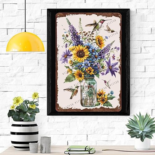 Miniatura 6 de Letreros de metal con texto en inglés "Enjoy The Little Things", de aluminio, retro, para decoración de pared de hogar, oficina, cocina, bar,