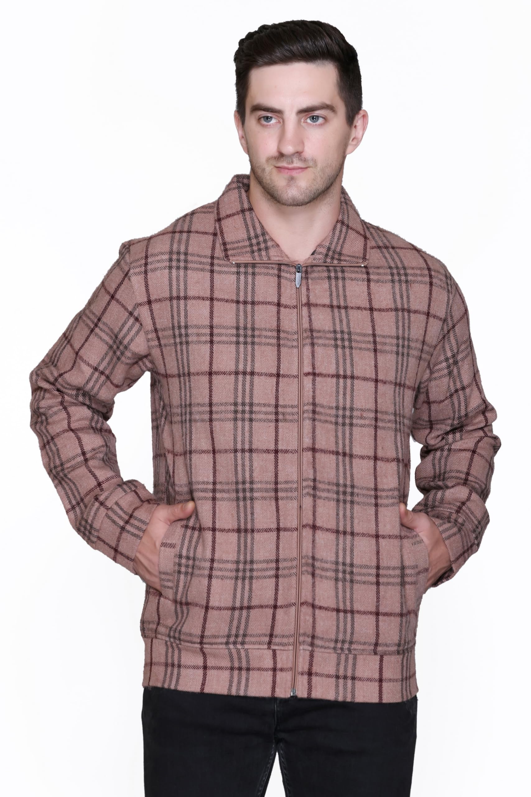pyro spirit Latest Stylish Checked Jacket For Winter | Acrylic Jacket | Men's Jacket | Casual Wear | Regular Wear | Jacket For Men-picture-42