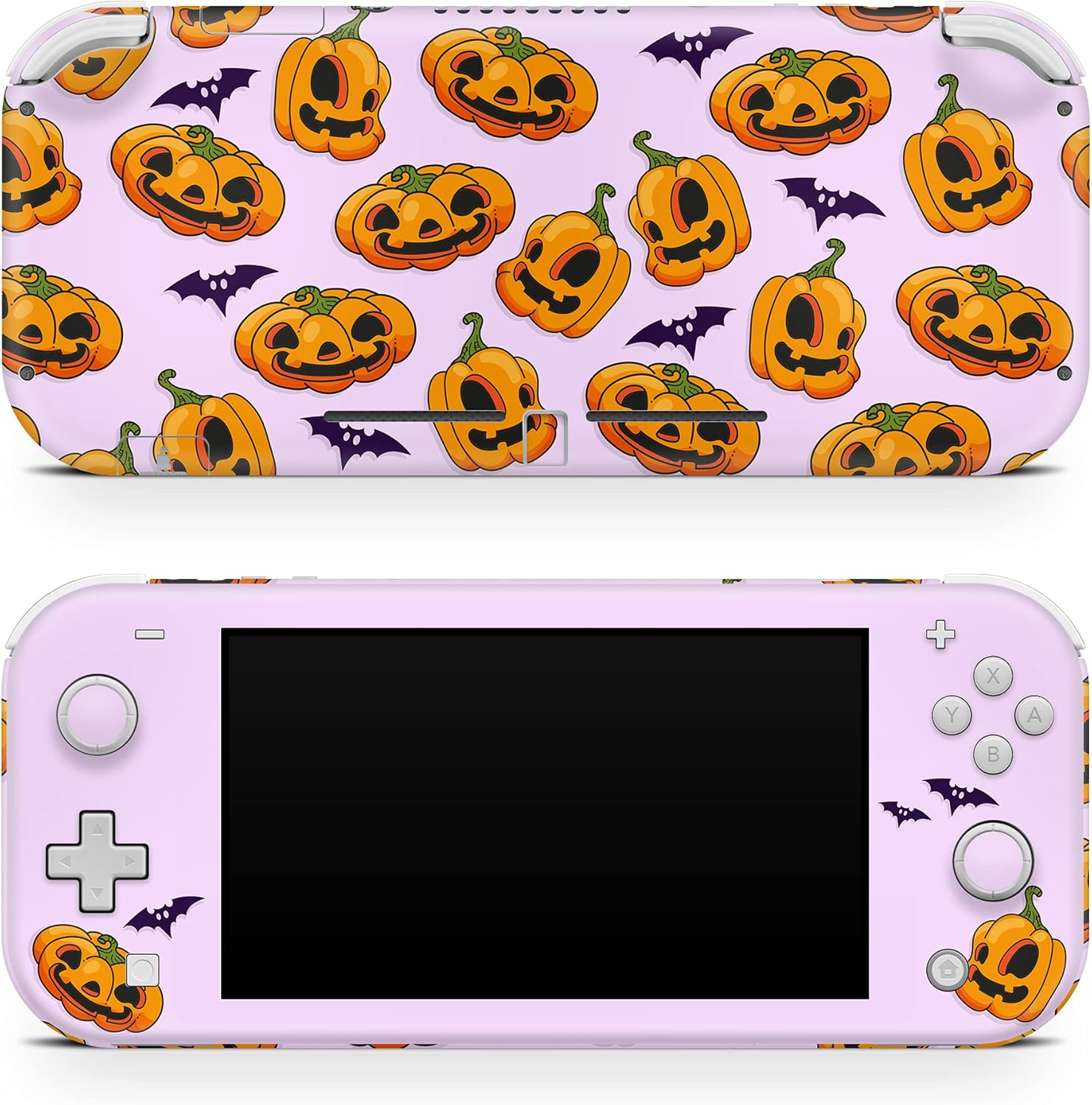 Tacky Design Pumpkin Decal Skin Compatible with Nintendo Switch Lite Skin Wrap, Halloween Skin for Nintendo Switch Lite Cover, Premium Vinyl 3M Full Wrap Decal.