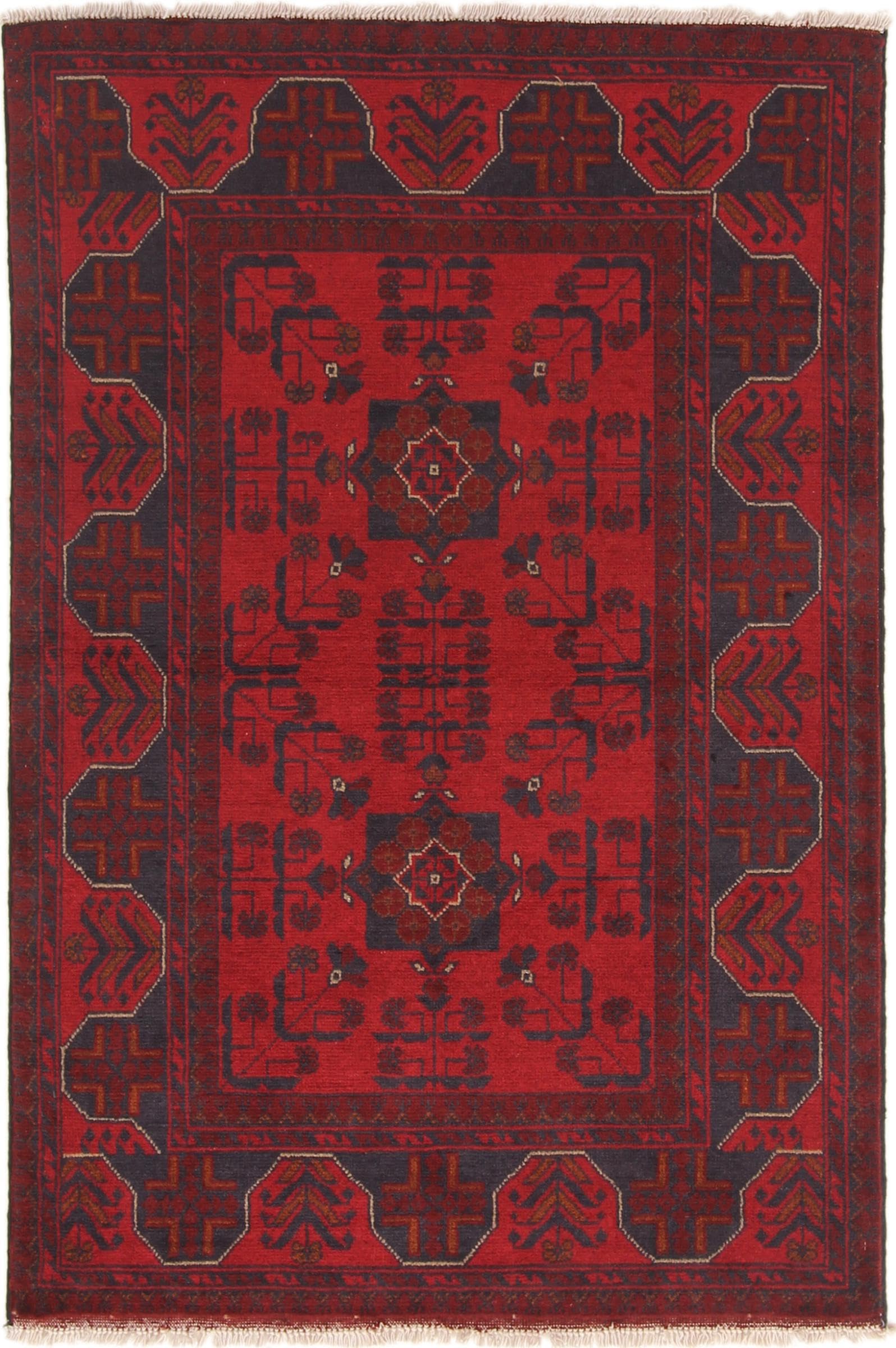 Tapis Khal Mohammadi 96x146 cm en laine noué main pour un salon chaleureux
