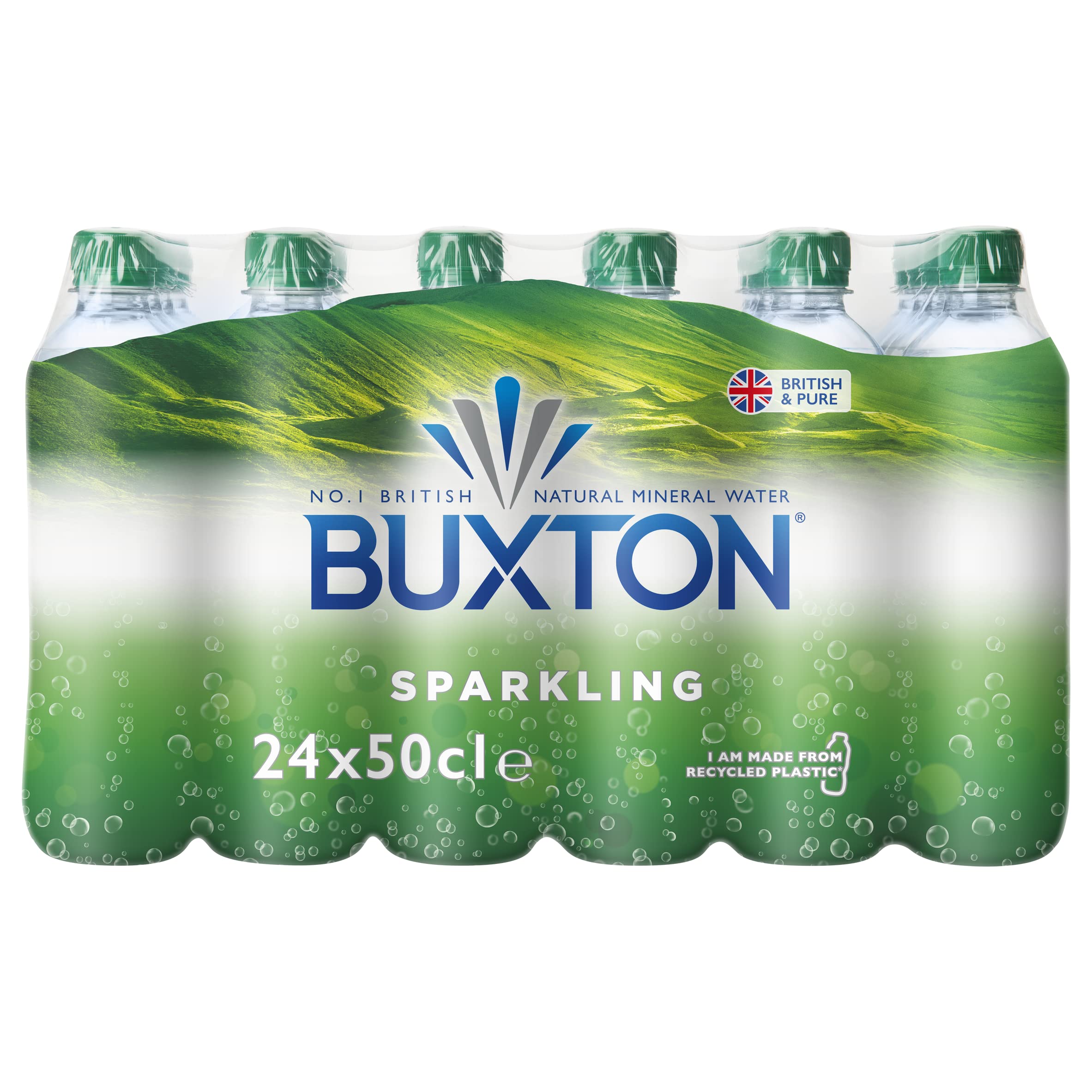 Buy Buxton Sparkling Natural Mineral Water 24x500ml Online at