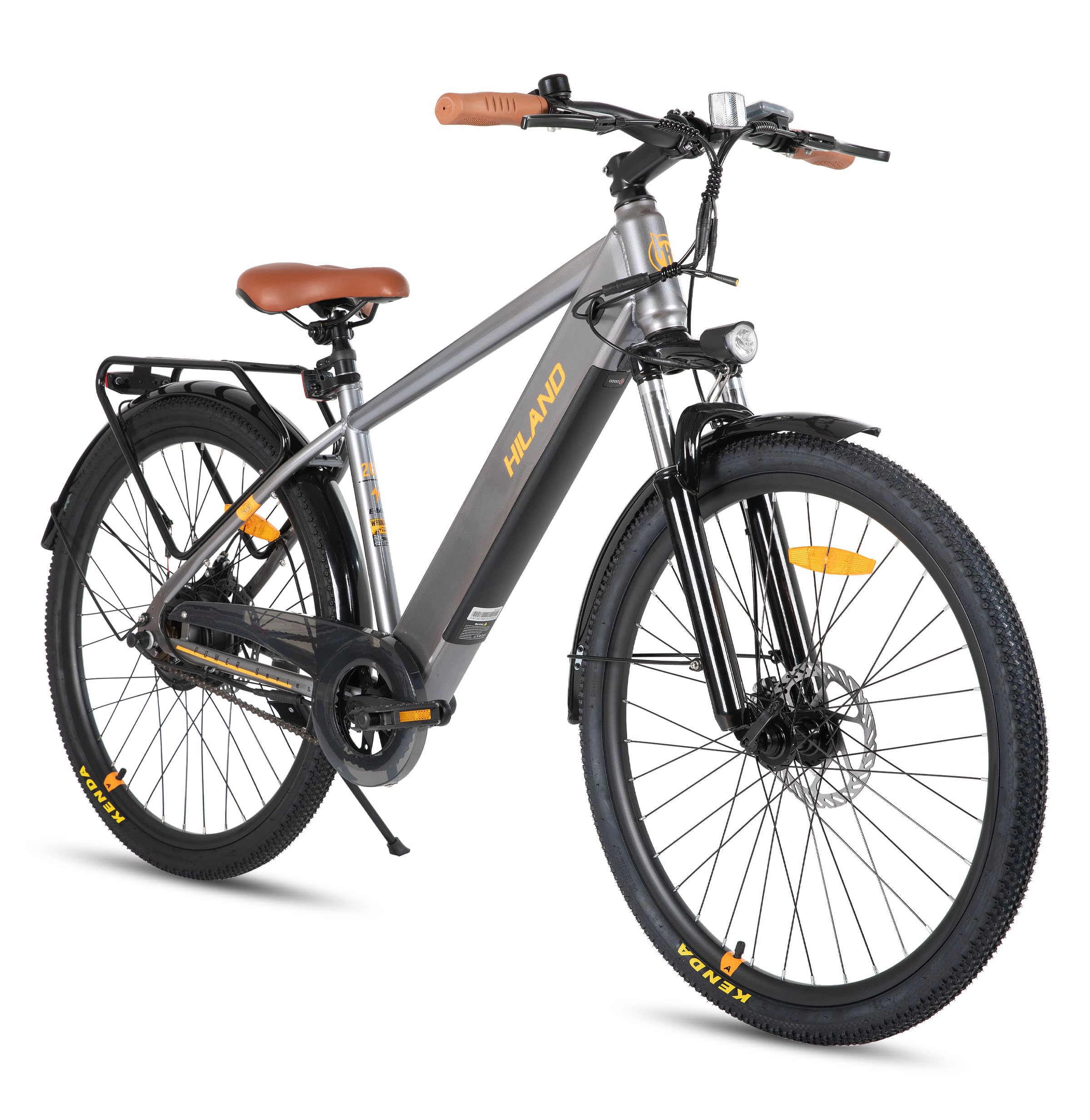 HILAND 26 Zoll Elektro-Mountainbike mit 250W Motor, 36V 7.8Ah Akku, Elektrofahrrad für Männer Frauen, All-Terrain Erwachsene Elektro-MTB mit Gabelfederung