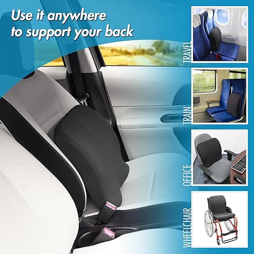 Miniatura 6 de Wagan IN9112 Relax Fusion - Cojín lumbar de espuma viscoelástica y gel para asiento