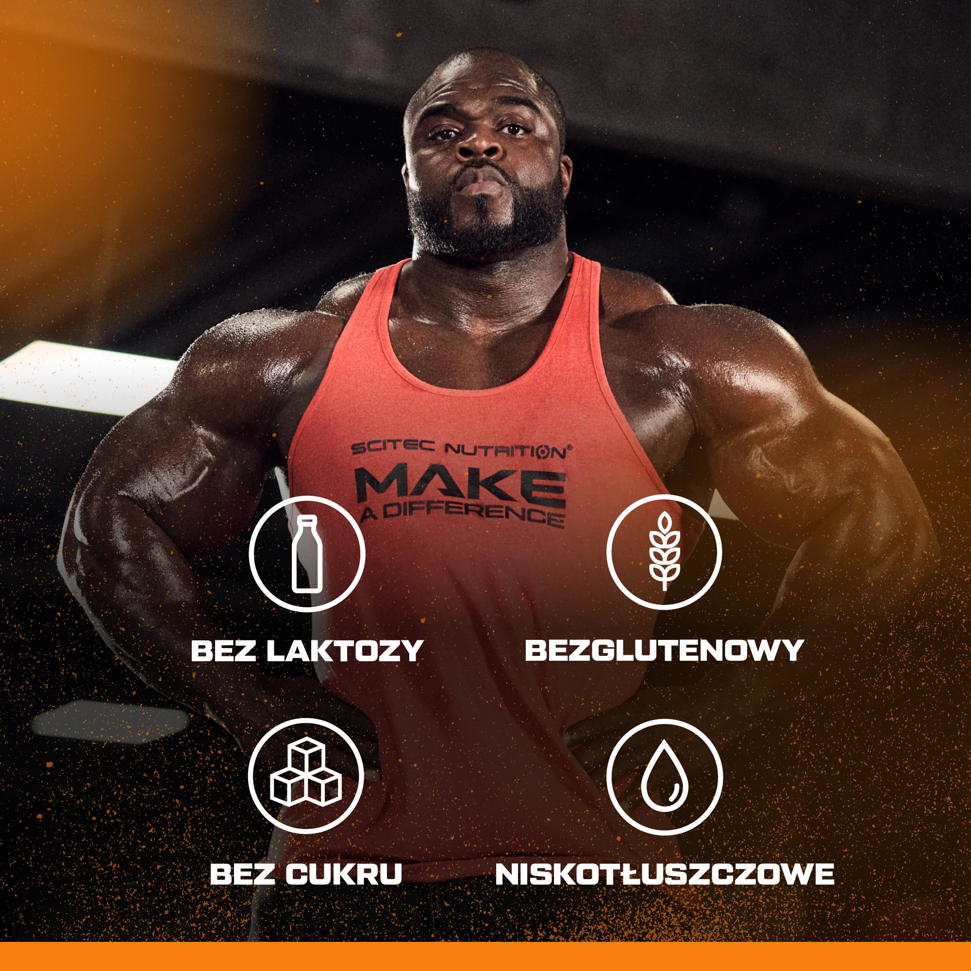 Scitec Nutrition 100% Beef Protein - Aromatyzowany napój białkowy w proszku - Bez laktozy, Bez cukru, Bezglutenowy, 1,8 kg, Migdał-Czekolada