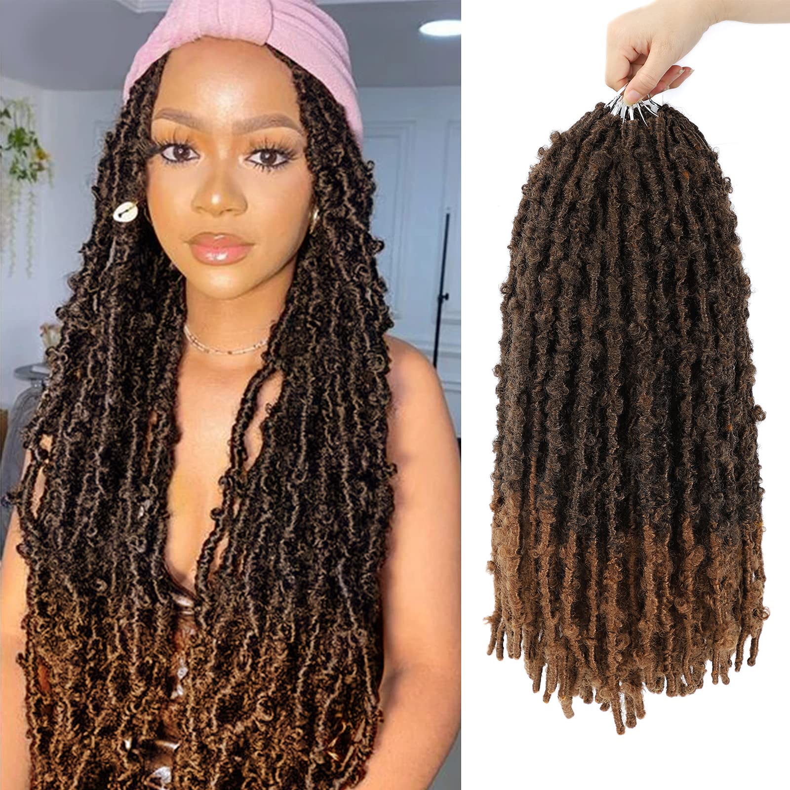 Buy 20 Inch Butterfly Locs Crochet Hair 6 packs Butterfly Loc Crochet