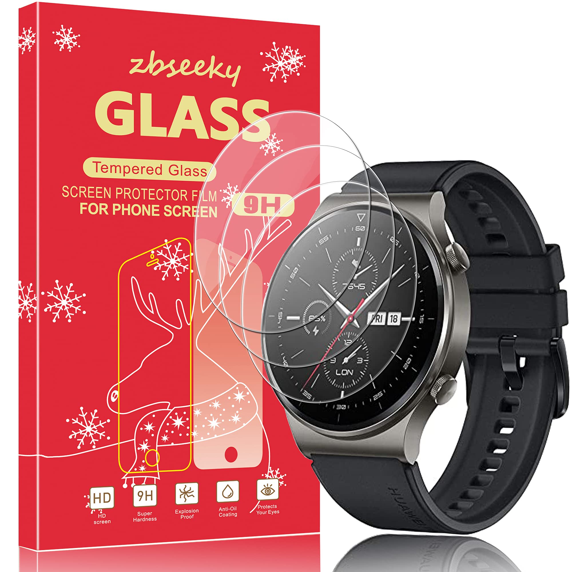 Amazon.co.jp: For Huawei Watch GT2 Pro 強化ガラスフィルム Watch 