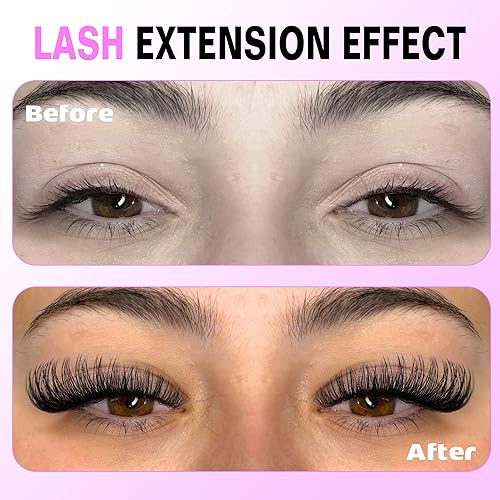 Miniatura 3 de Pawotence Extensiones de pestañas individuales en racimo de pestañas naturales en racimo 30D, 0.315-0.591 in, extensiones de pestañas rizadas D,