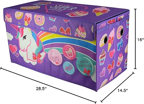 Miniatura 22 de Idea Nuova Cocomelon - Baúl plegable de almacenamiento de juguetes para niños, duradero con tapa Cocomelon,Batman Caballero Oscuro,Azul -