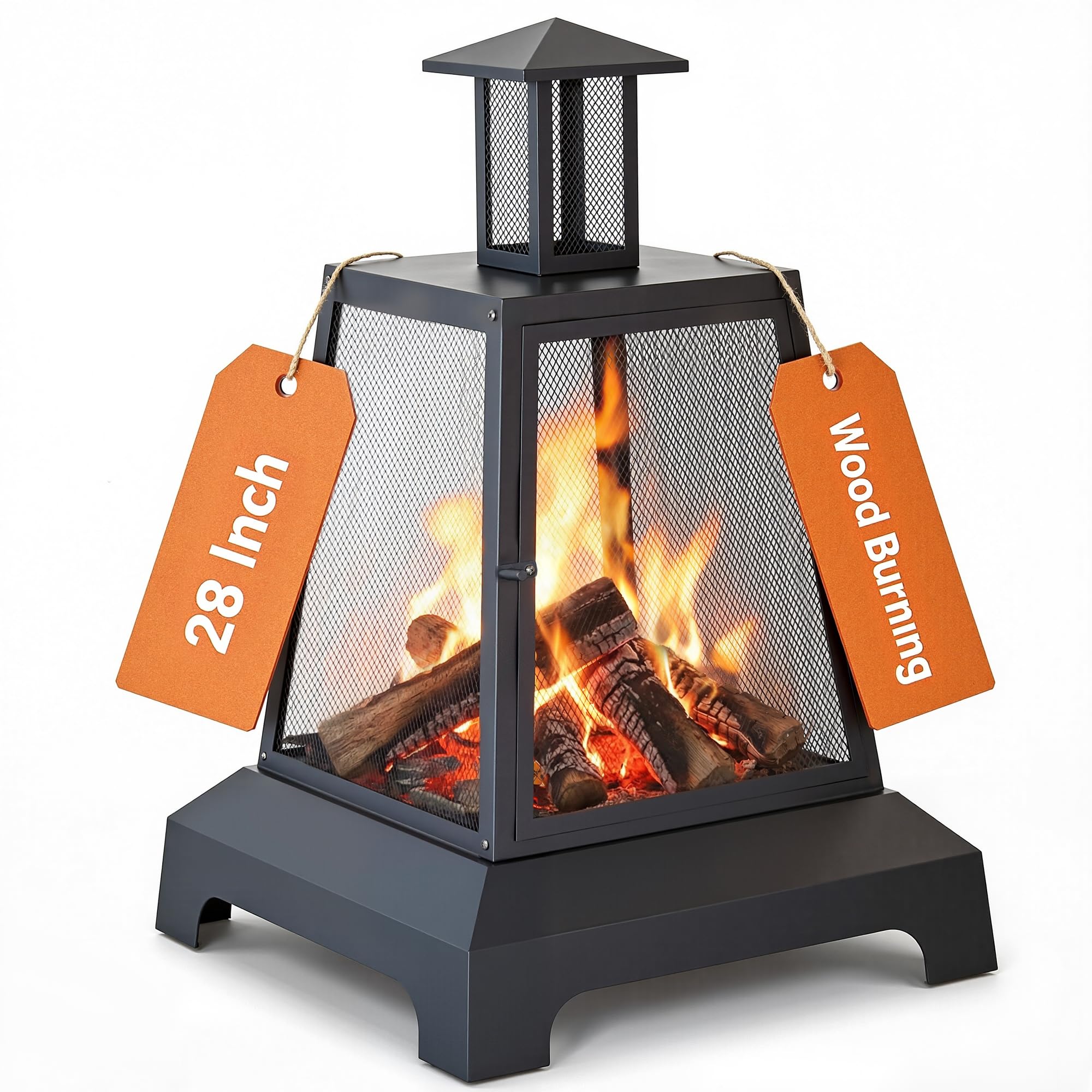 BALI OUTDOORS 28 inch Square Fire Pit