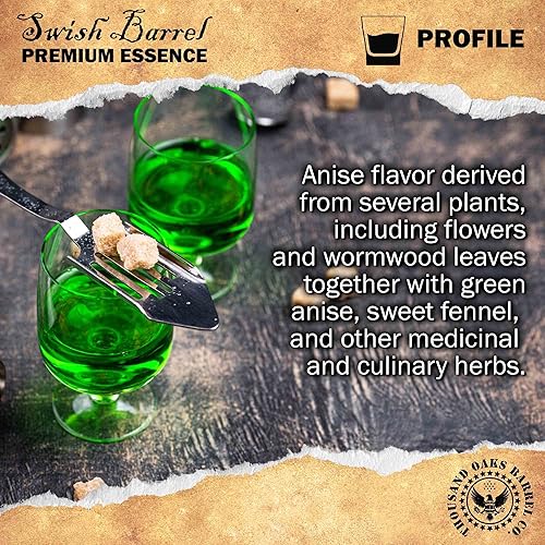Miniatura 6 de Absinthe Essence  Recambios de kit Bootleg  Thousand Oaks Barrel Co.  The Green Fairy  Sabores gourmet para mezcladores de cócteles y cocinar