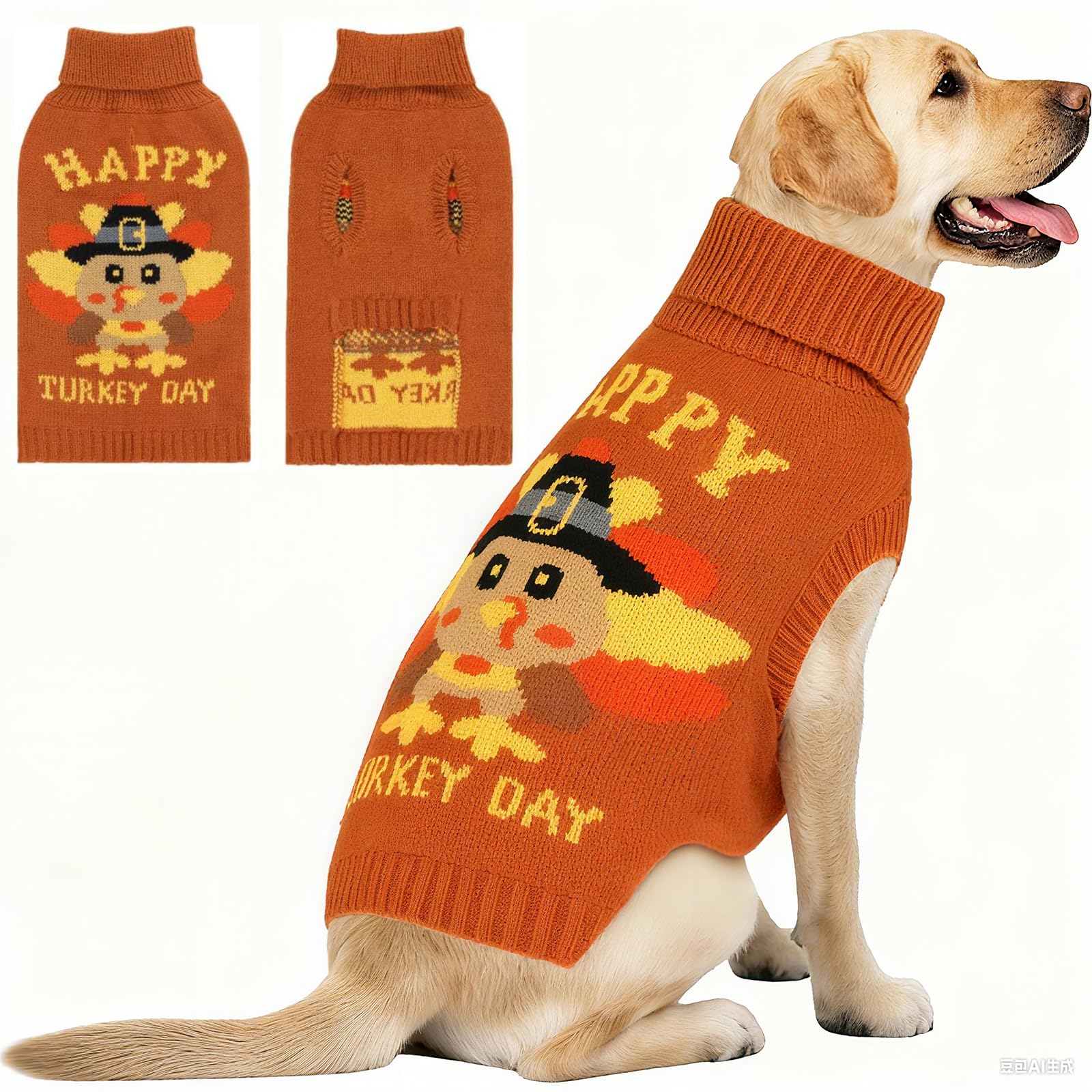 Pull classique pour chien de grande taille L avec ouverture laisse YUEPET