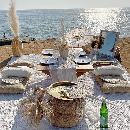 Miniatura 6 de RUCKAE Paquete de 2 caminos de mesa de gasa de 35 x 120 pulgadas, para bodas, despedidas de soltera y baby shower, fiestas de cumpleaños, color azul