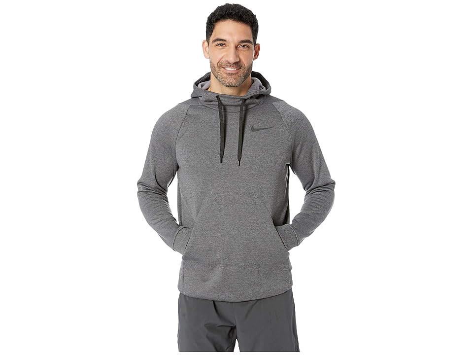 

Nike Thermal Hoodie Pullover (Charcoal Heather/Black) Men's Sweatshirt, Gray